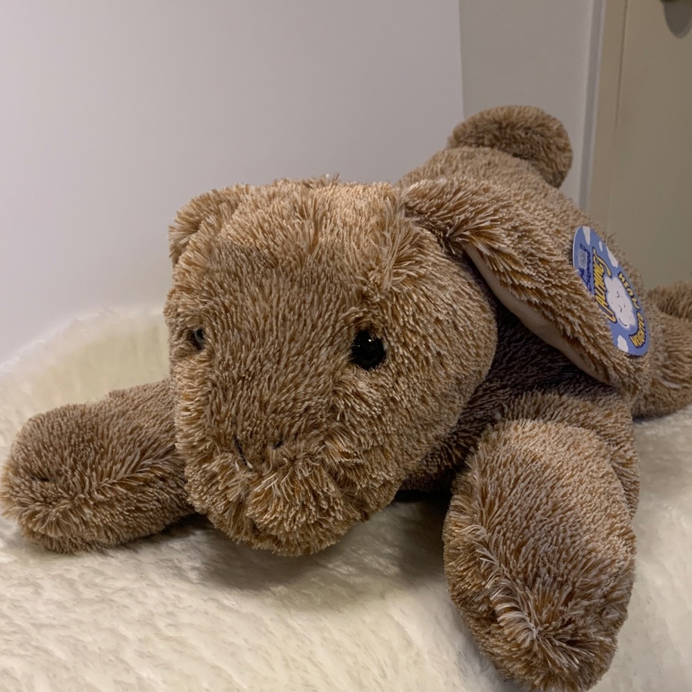 Weighted Plush Comfort Bunny - Brown